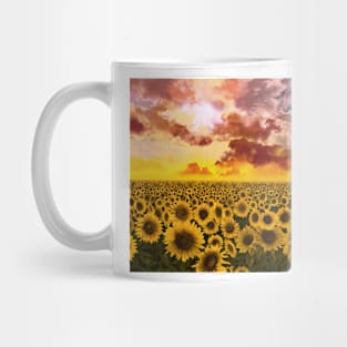 sunflowers field Mug